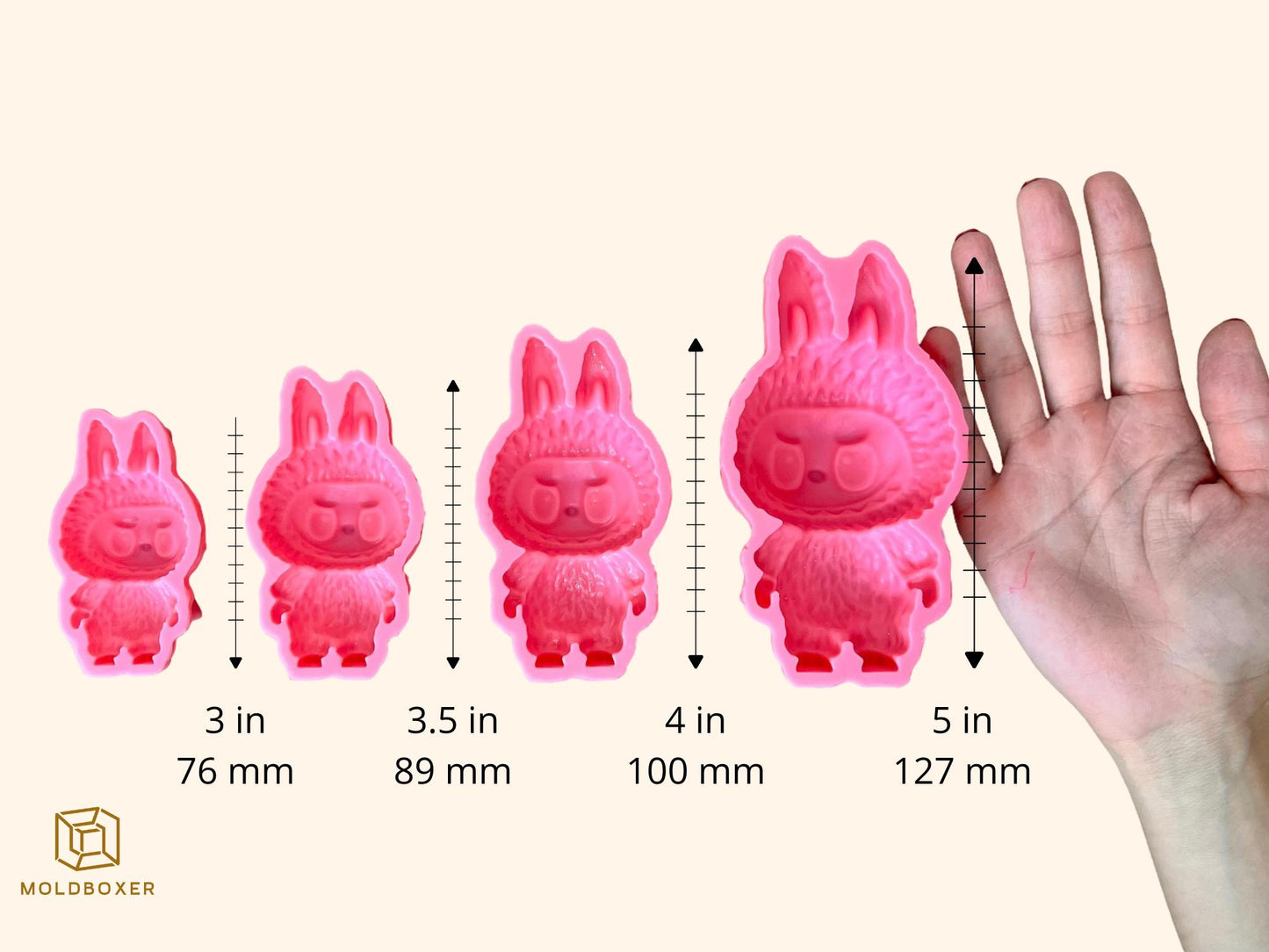 Labubu Silicone Mold - Food Grade & Easy to Demold