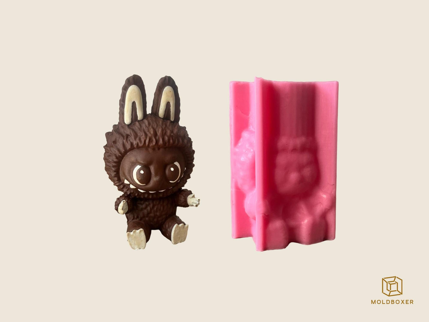 3D Labubu Silicone Mold: Candle, Resin, Food Grade