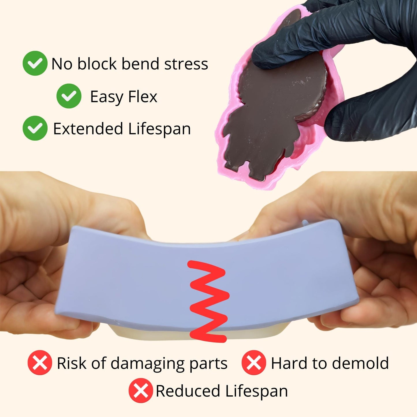 Labubu Silicone Mold - Food Grade & Easy to Demold