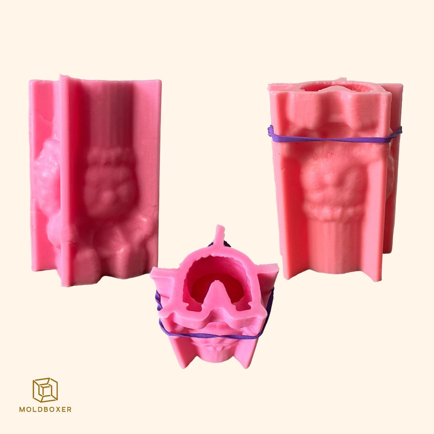 3D Labubu Silicone Mold: Candle, Resin, Food Grade